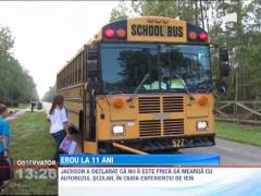 Un copil din Statele Unite a preluat controlul unui autobuz dupa ce soferului i s-a facut rau