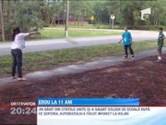 Un copilul de 11 ani si-a salvat colegii de la moarte sigura