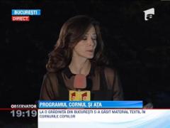 Copiii unei gradinite din Bucuresti au primit cornuri cu ceva fire de material textil