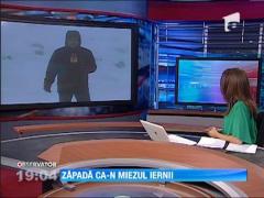 Zapada de pana la 40 de centimetri la munte