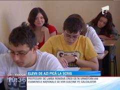 Elevii de azi scriu intr-o limba necunoscuta