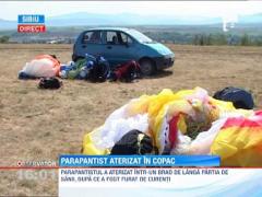 Poiana Brasov: Un parapantist s-a prabusit intr-un copac
