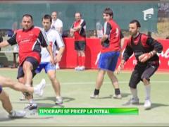 Tipografii au jucat fotbal pentru al treilea an consecutiv in cupa Agressione Group