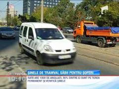 Sinele de tramvai, sabii pentru soferi