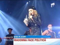 Madonna a tinut un discurs pro Obama