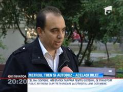 Bilet universal pentru toate mijloacele de transport din Bucuresti