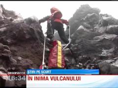 Expeditie unica: a stat la doar 30 de metri de lava infierbantata a unui vulcan