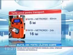 Biletul unic de calatorie la mijloacele de transport in comun are un timp prea scurt
