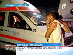 Alteractie cu pietre si cutite intr-o benzinarie din Bucuresti!