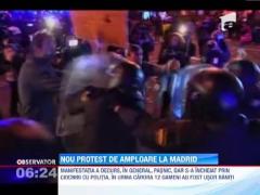 Proteste violente la Madrid fata de masurile de austeritate