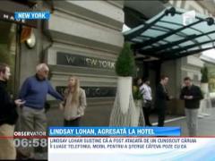 Lindsay Lohan, agresata la un hotel din New York