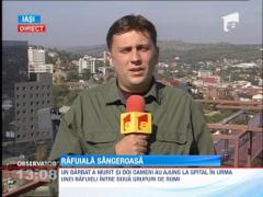 Rafuiala sangeroasa cu sabii, bate si pistoale intr-o localitate din Galati