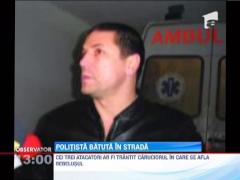 Politista batuta in plina strada la Constanta