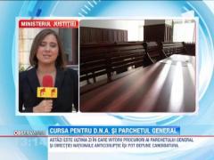 Ultima zi de inscrieri pentru sefia DNA si a Parchetului General