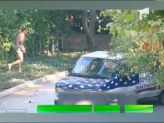 David Beckham a luat-o razna! Alearga dezbracat prin padure!