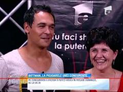 Dan Bittman, la picioarele unei concurente