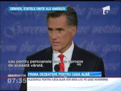 Barack Obama si Mitt Romney, prima dezbatere pentru Casa Alba