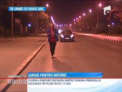 Forrest Gump de Romania a ajuns la Bucuresti. A parcurs peste 110 kilometri in 12 ore!