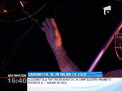 Iluzionistul David Blaine, cascadorie de un milion de volti