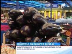 Comerciantii de legume nu vor sa lase mai jos preturile in sezonul conservelor