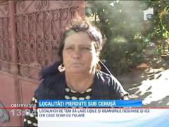 Sate din Mehedinti acoperite de un urias nor de cenusa toxica