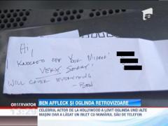 Ben Affleck si oglinda retrovizoare