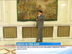 Parlamentarii nostri nu stiu sa-si asorteze incaltarile la costum