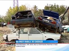 A inceput vanatoarea masinilor vechi abandonate de bucuresteni