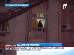 Noapte agitata pentru locuitorii unui bloc din centrul Capitalei! Un incendiu izbucnit in scara cladirii