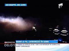 O mama si copilul ei au murit carbonizati intr-un incendiu puternic