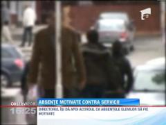 Absente motivate contra servicii la un liceu din Craiova