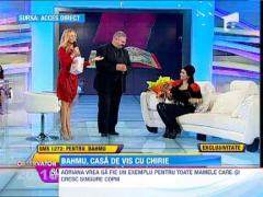 Adriana Bahmuteanu plateste o mie de euro pe luna chirie pentru noua locuinta