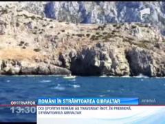 Doi romani au traversat inot stramtoarea Gibraltar