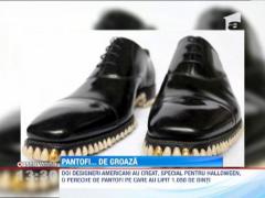 Cei mai ciudati pantofi facuti vreodata! Au sute de dinti in talpa, chiar si de aur