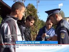 Elevii chiulangi din Targoviste, cu politia pe urme