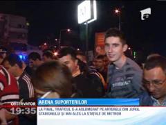 Traficul a fost paralizat de fanii nationalei dupa meci
