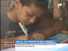 Copilul din farmacie nu mai e descult