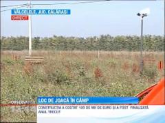 Intr-o comuna din Calarasi s-a construit un parc in mijlocul campului