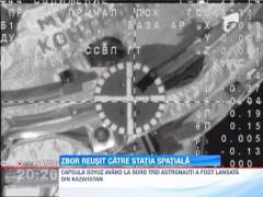 Capsula ruseasca Soyuz cu 3 astronauti la bord s-a conectat cu succes la Statia Spatiala Internationala