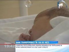 In ultimul an, 100 de copii au venit pe lume in Romania ca urmare a Programului National de Fertilizare in Vitro