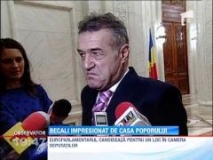 Gigi Becali, impresionat de luxul din Casa Poporului