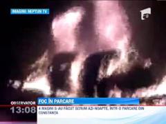 4 masini s-au facut scrum intr-o parcare din Constanta