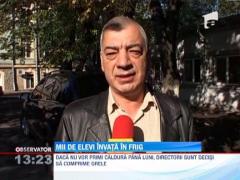 Mii de elevi din Braila invata in frig