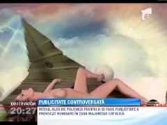 Fete dezbracate folosite pentru a promova sicrie