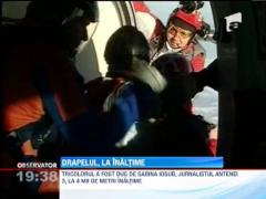 "Pe tricolor e scris unire", la 4 mii de metri altitudine