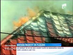 Incendiu in statiunea Predea. Un batran a fost gasit carbonizat