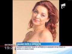 Actrita Eugenia Serban risca sa ramana fara sani din cauza silicoanelor