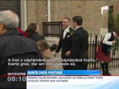 Doi tinerii s-au casatorit la doar cinci zile dupa ce a trecut "Frankenstorm"