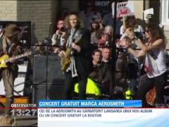 Concert gratuit marca Aerosmith