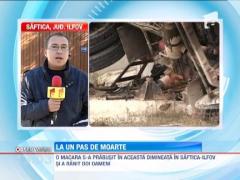 Ilfov: Doi barbati la un pas sa fie striviti de o macara